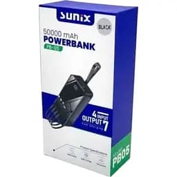 Внешний портативный аккумулятор Sunix PB-05 50000mAh 2.1A 5W 2xUSB/Type-C/MicroUSB