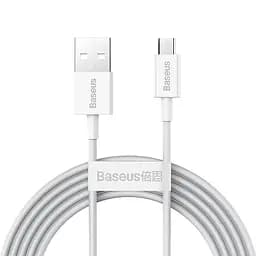 Кабель Baseus 2 метра Micro USB Superior Series 2 м (CAMYS-A02) белый