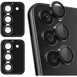 Защитное стекло на камеру DK для Samsung Galaxy S23 FE S711 Metal Ring Eagle Eye 017287 black 2 шт.