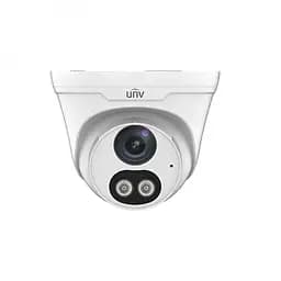 IP-відеокамера 2Mp Uniview IPC3612LE-ADF28KC-WL White f=2.8mm ІЧ+LED-підсвічування, з мікрофоном (75-00575)
