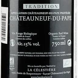 Вино La Celestiere Chateauneuf-Du-Pape Tradition, 14,5%, 0,75 л (795866) - мініатюра 3