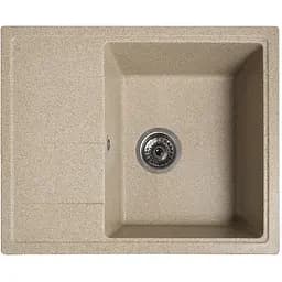 Гранітна кухонна мийка Romzha Cerand Piesok (301) з крилом