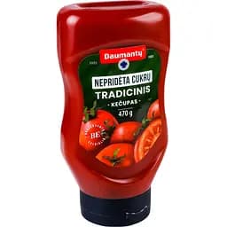 Кетчуп Daumantu Традиционный 40%, без добавления сахара, 470 г (896227)