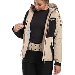 Куртка Kilpi Flip W Black/Beige M (1054-024.0414) - мініатюра 3