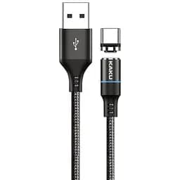 USB магнітний кабель Kaku KSC-194 USB Type-C 1m - Black