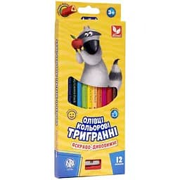 Карандаши цветные Школярик с точилкой 12 цветов (312110002-UA)