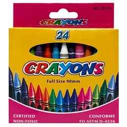 Набор восковых цветных карандашей Crayons Bambi 8496-24B 24 цвета
