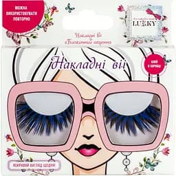 Накладные ресницы Lukky Голубой акцент (T21750)