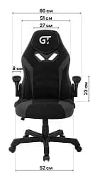 Геймерське крісло GT Racer чорне (X-2656 Black) - мініатюра 13