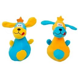 Игрушка для собак Tatrapet Expert плюшевый кегель для боулинга в виде собаки 16 см