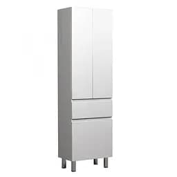 Пенал Мойдодир Фокус П-55к підлоговий з корзиною, Білий