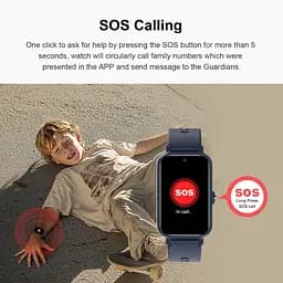 Смарт годинник для дітей Lemfo D13 з GPS відстеженням, 4G відеозв’язком, SIM-картою, SOS кнопкою та камерою Чорний - мініатюра 9