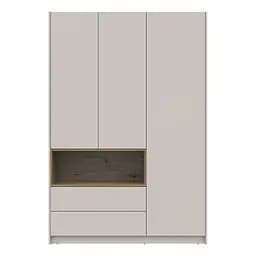 Шафа для одягу з нішою Doros Дейл Кашемір/Дуб Артизан 3 ДСП 150х52х220 (80737726)