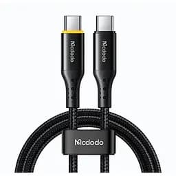 Кабель Mcdodo Nest Series Auto Power Off 100W Type-C to Type-C Data Cable 1.2 м CA-3460 Чорний