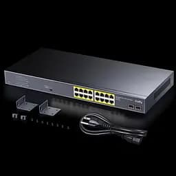 Комутатор Cudy GS1020PS2, 16-Port Gigabit PoE+ Switch with 2 Gigabit SFP ports 200W (GS1020PS2) - мініатюра 2