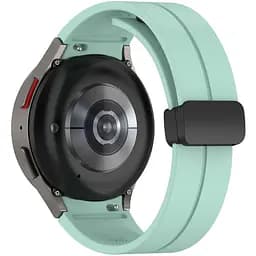 Ремінець для Samsung Galaxy Watch 5 44mm - бірюзовий ширина кріплення 20мм силікон Watchbands Cls-black (W33-3WB91937766)