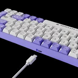 Клавіатура Ajazz AK680 Wired Red Switch RGB White Purple