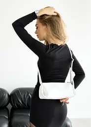 Жіноча сумка Sambag Leoma Strip біла 27 х 12 х 13 см (54000008) - мініатюра 5