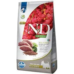 Сухой корм для стерилизованных собак мелких пород Farmina N&D Quinoa с уткой, киноа, брокколи и спаржей 7 кг