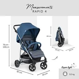 Прогулянкова коляска Hauck Rapid 4 Grey, сіра (14846-4) - мініатюра 2