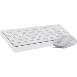 Комплект (клавіатура + миша) A4Tech F1512 USB White (F1512 (White)) - мініатюра 2