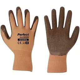 Рукавички захисні Bradas PERFECT GRIP BROWN латекс розмір 8 RWPGBR8