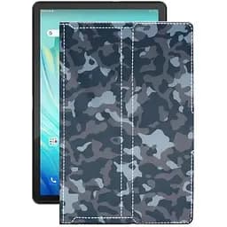 Чехол StatusCASE из экокожи для планшета Blackview Tab 10 Pro Хаки-синий