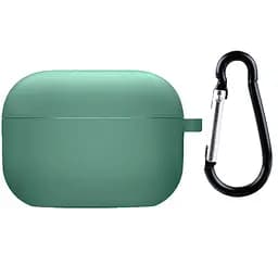 Силіконовий футляр з мікрофіброю для навушників Airpods 4 Зелений / Pine Needle