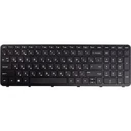 Клавіатура для ноутбука HP 350 G1, 355 G2 чорний, чорний фрейм