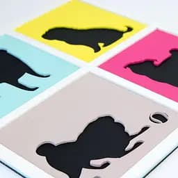 Набір картина 3D Rosa Talent 4 Dogs МДФ ґрунтоване 3 шари 30х30 см  - мініатюра 3