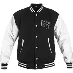Куртка бомбер Mil-Tec NY Baseball - Black/White 10370002 розмір L