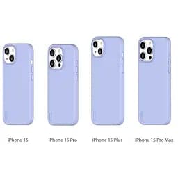 Чохол Vokamo MagSafe для iPhone 15 Pro Max рідкий силіконовий з магнітом White (NVK010832) - мініатюра 5