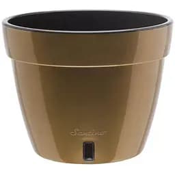 Вазон Santino Asti 2.5 л чорно-золотий (AST25GLD/BL)