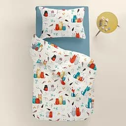 Дитяча постільна білизна Cosas COLOR CATS CS2 110х140см (ColorCats_68Sky_140) - мініатюра 2