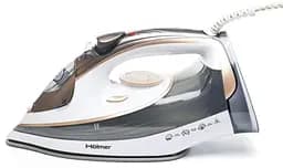 Утюг Holmer HIC-2638, White, 2600W, кераміка, паровий удар 130 г/хв, постійна подача парі 40 г/хв, вертикальне відпарювання, очищення від накипу - мініатюра 2