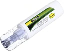 Коректор-ручка 4-373 4Office з металевим клапаном, 10 мл (4820071011110)