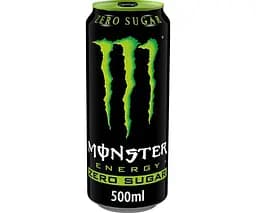 Monster Energy Zero, 0,5 л, Напій енергетичний безалкогольний, без цукру