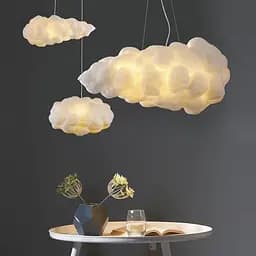 Подвесной светильник с плафоном-облаком 40х20 см Line F | Ст. MJ213-300