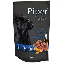 Влажный корм для собак "DN Piper" пауч с ягнятиной морковью и коричневым рисом 500 г (DN107-300281)