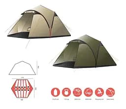 Намет Grand Canyon Black Knob 10 Capulet Olive (330015) (DAS302743) - мініатюра 4