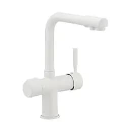 Смеситель для кухни на две воды Haiba Hans 021 HB0842 Белый матовый