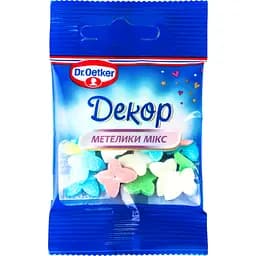 Цукрова посипка Dr.Oetker Метелики декоративна мікс 10 г