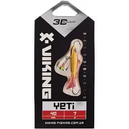 Балансир Viking Fishing Yeti Ice Jig 40mm 7.0g #8 Candle Flame - мініатюра 2