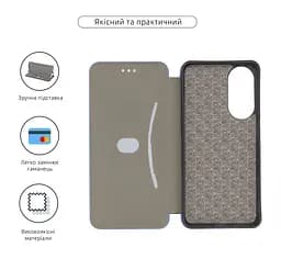Чехол-книжка для ZTE Blade V40s, G-Case, синий, кожаный чехол-книжка из экокожи (PU) и TPU, с магнитом, с подставкой и вместительным кардхолдером, противоударный, защита всего корпуса, ArmorStandart (ARM68851) - мініатюра 3