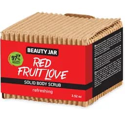 Твердий скраб та засіб для миття тіла Beauty Jar Червоне фруктове кохання 100 г