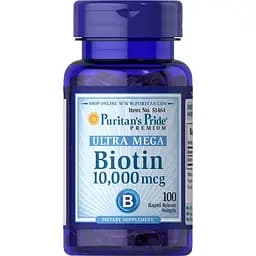Біотин Puritan's Pride 10.000 мкг 100 капсул