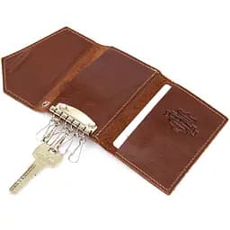 Шкіряна ключниця GRANDE PELLE 7х10х1.5 см acs0018666 - мініатюра 4