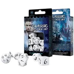 Набор кубиков Classic RPG White & black Dice Set , 7 шт. (SCLE02)