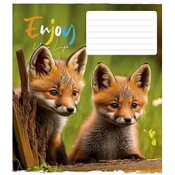 Зошит учнівський Enjoy your life Школярик 012-3252K-2 в клітинку на 12 аркушів