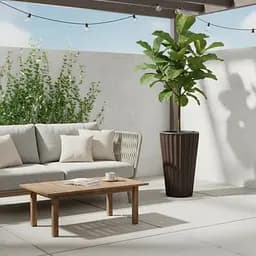 Вазон для квітів Serinova Lilium 16 л темно-коричневий (40-LVT207214-200100) - мініатюра 4